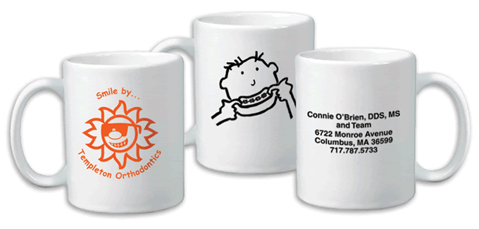 One color ceramic mug