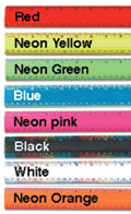 Vinyl ruler color samples